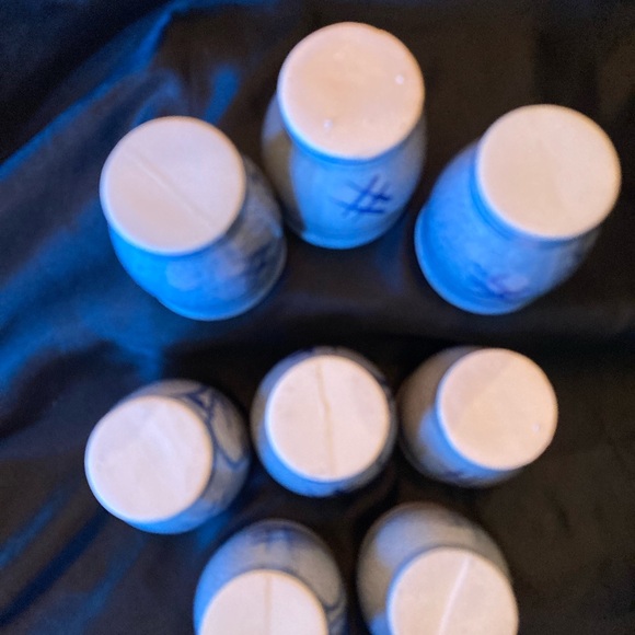 Vintage Gerzit Staffel Cobalt Blue Salt Glazed Pitcher and Glass Set - Picture 5 of 10